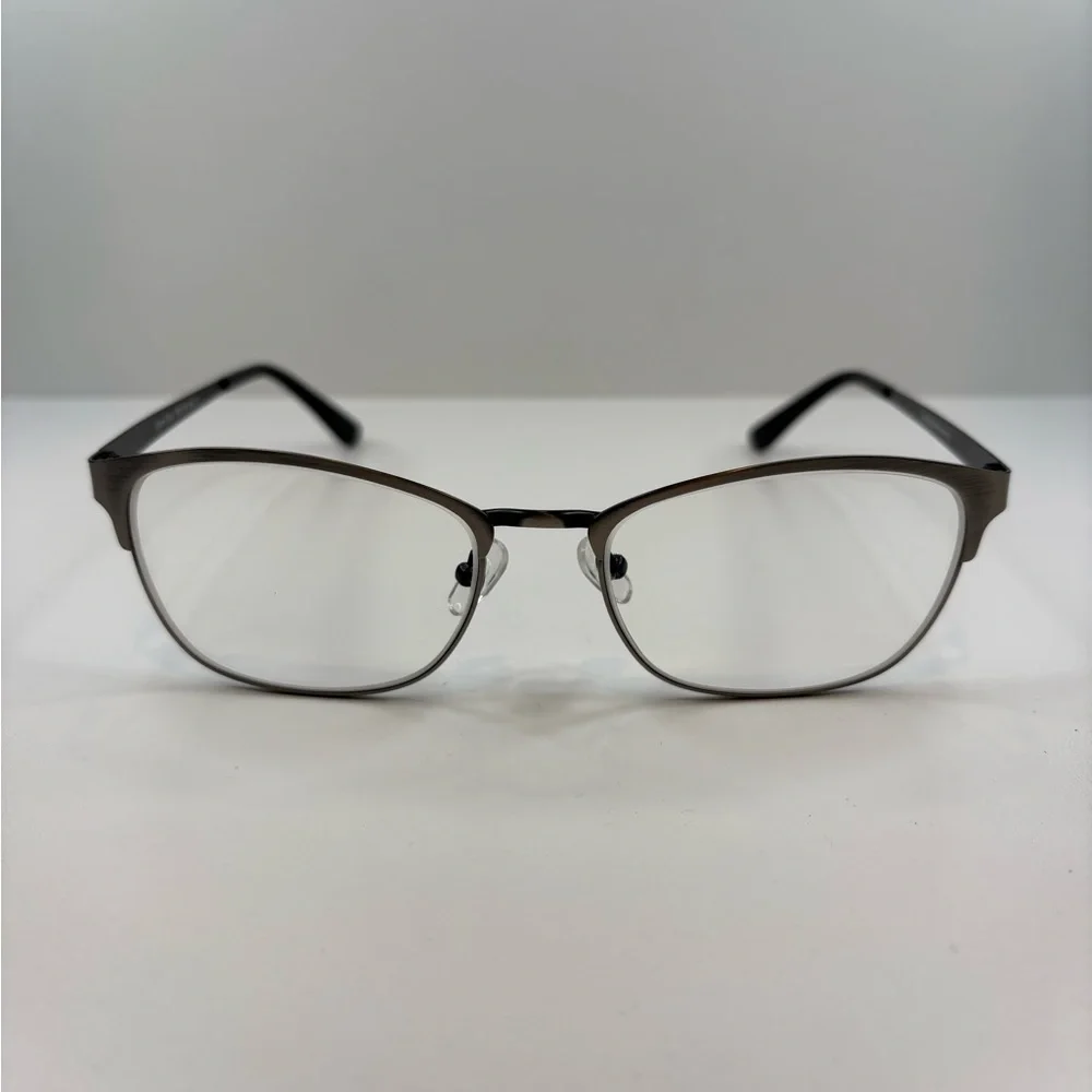 Eyebuydirect Upper East 55•18•140 Grey/Silver Eyeglasses unisex GLASSES FRAMES